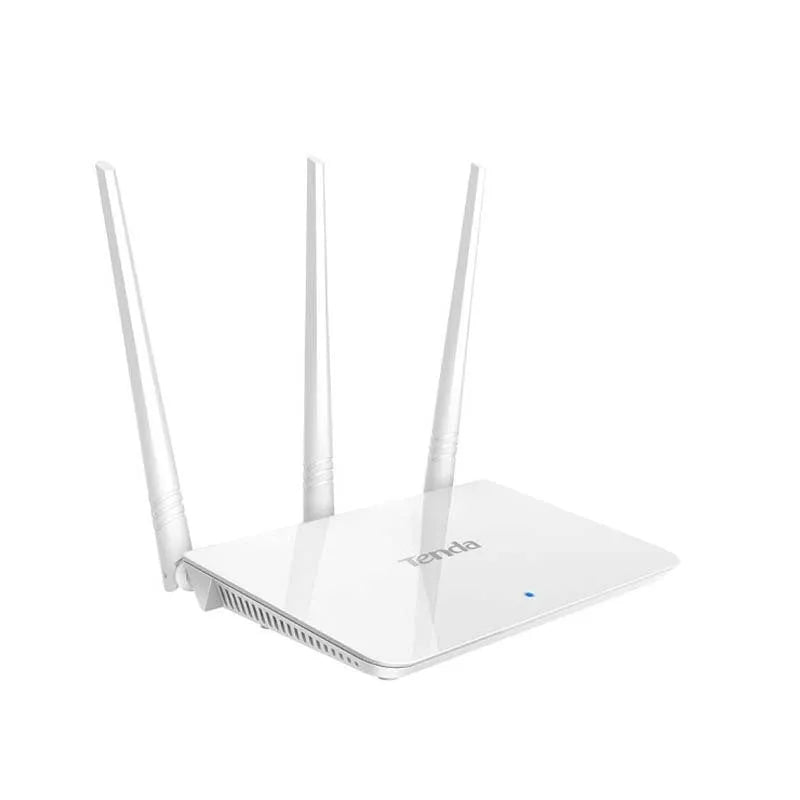 White wireless router with dual-band 2.4G and 5G support for home broadband networking.