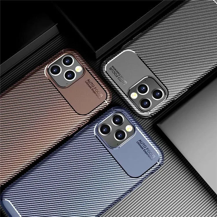 Black silicone iPhone case showing business style design on an iPhone 12 model