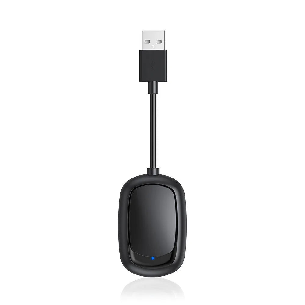 Wireless CarPlay and Android Auto dual-system adapter with USB connection