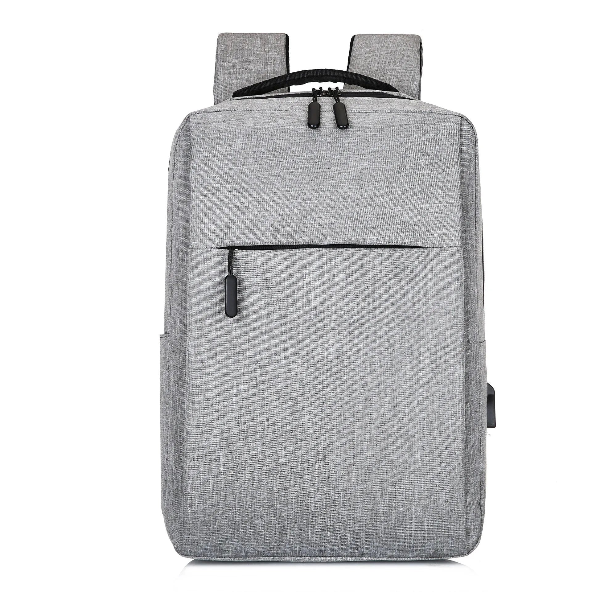 Large black sports backpack for college students with multiple compartments and curved shoulder straps