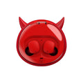 Macaron red TWS 5.0 wireless Bluetooth in-ear headset with charging case