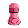 Cotton motorcycle riding head cover with dome shape and patterned design shown with matching gloves
