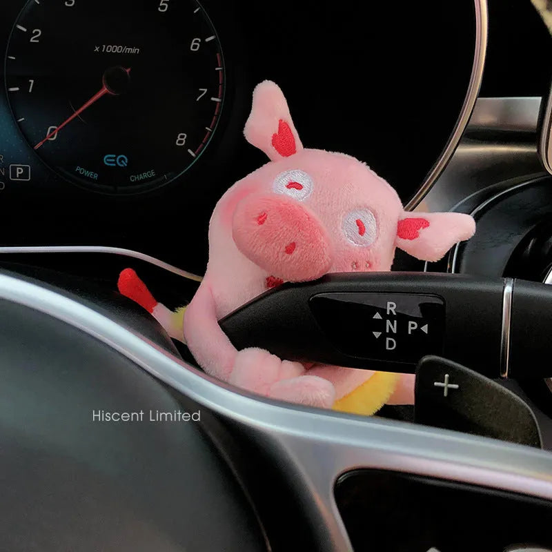 Cotton pilot dog pregnant block car decoration doll on dashboard with animal character design