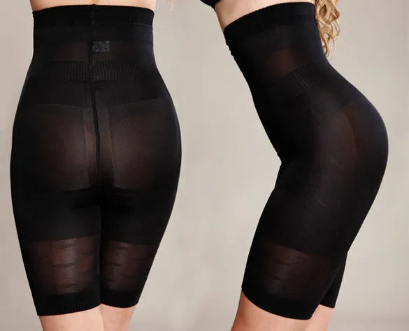 Women's seamless high waist shapewear shorts in black and nude colours