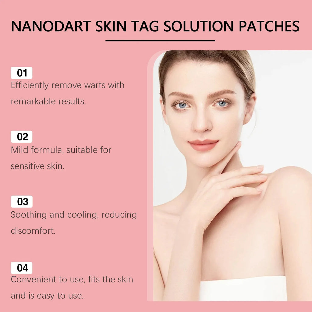 Nursing adhesive bandage kit with 144 skin wart invisible repair patches and microneedle patch