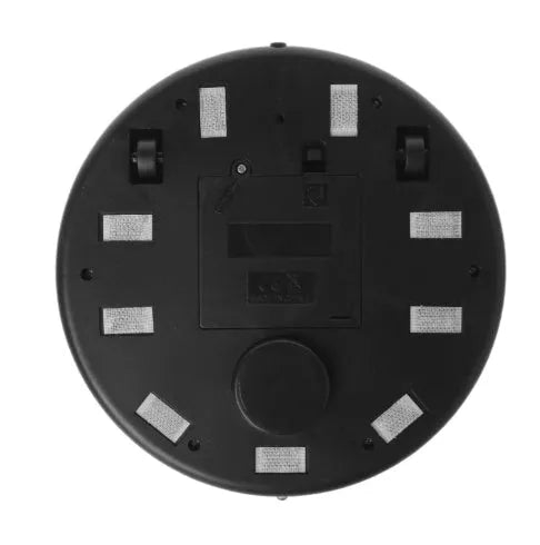 Silver compact automatic floor sweeper robot for spaces up to 70 square metres