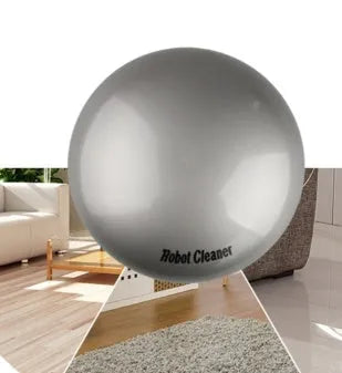Silver compact automatic floor sweeper robot for spaces up to 70 square metres