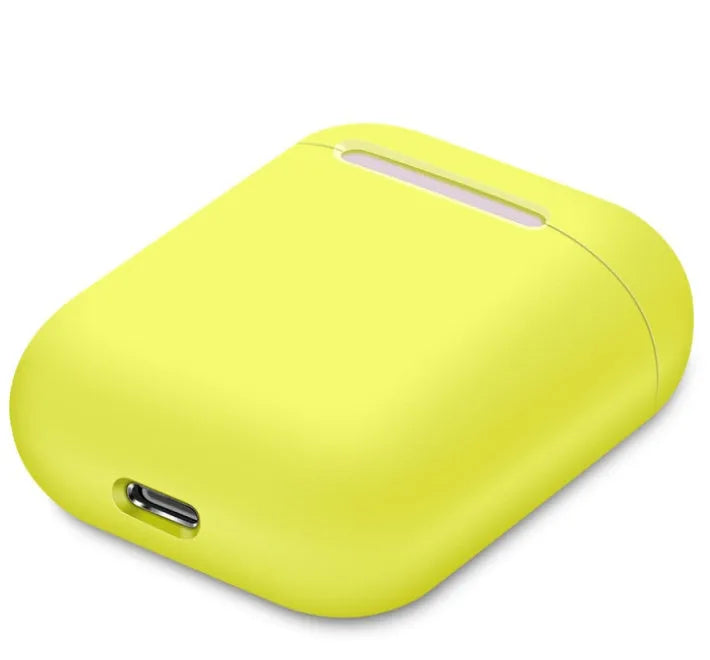 Silicone protective case for Apple AirPods charging box in split design with multiple colour options