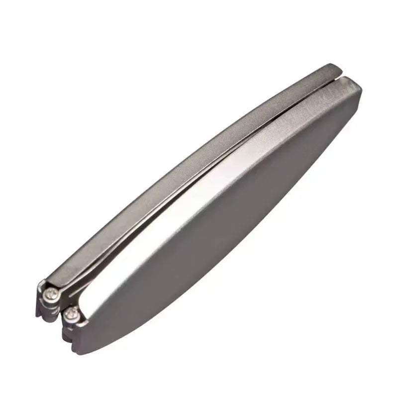 Folding presbyopic glasses in black retro frame showing folded and unfolded positions
