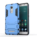 Xiaomi Redmi Note 3 back cover Iron Man TPU PC dual-layer case with bracket stand blue