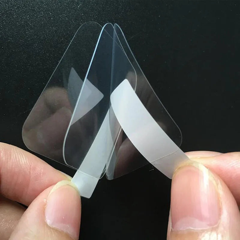 Three transparent matte tempered glass screen protector films for Ticwatch 2 smartwatch.