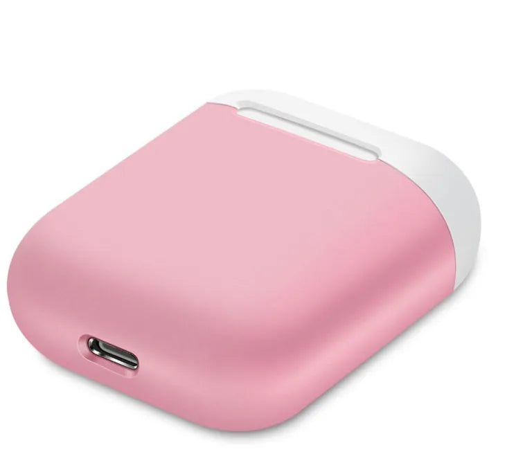 Silicone protective case for Apple AirPods charging box in split design with multiple colour options