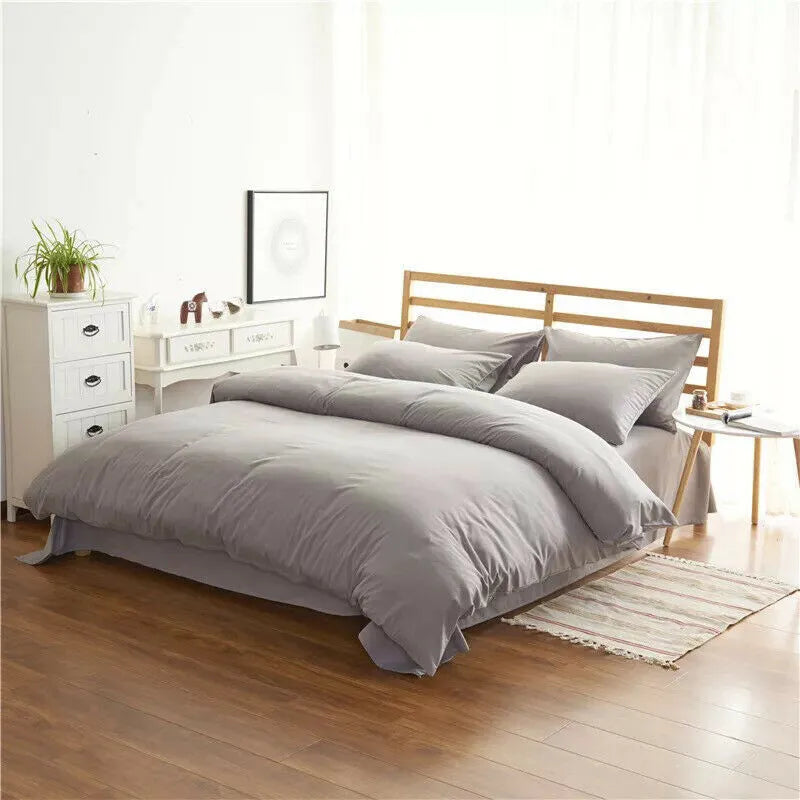 Chemical fibre bedding set with floral pattern for 2m bed including sheet, duvet cover and pillowcases