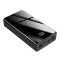 40000mAh power bank with LCD display in red or black plastic casing