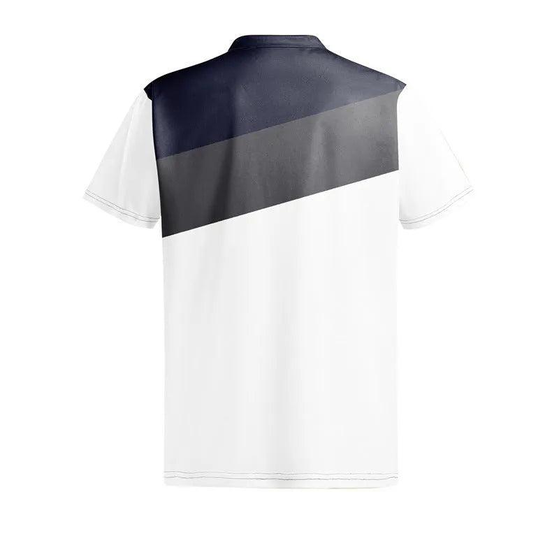 Men's loose fit short sleeve T-shirt with 3D digital printing in LM-PL047 colour pattern