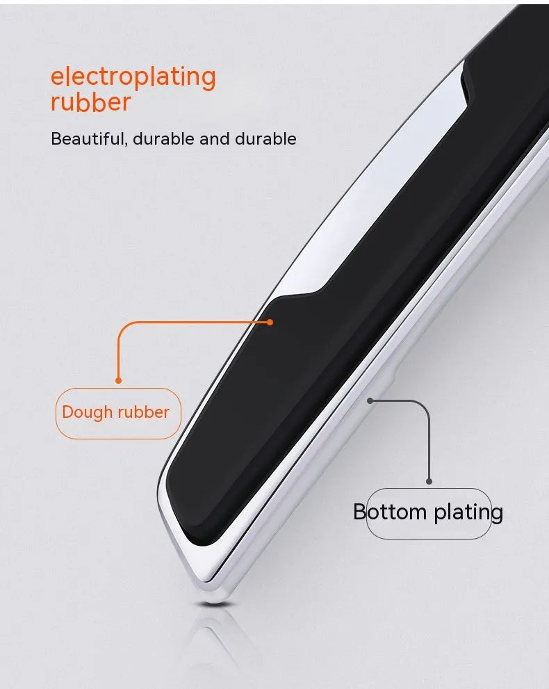 Four black silicone car door bumper strips for edge protection