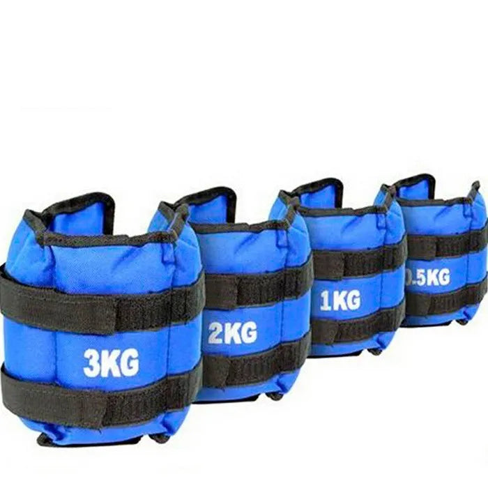 A pair of Oxford cloth legging sandbags for athletic training in various weight options