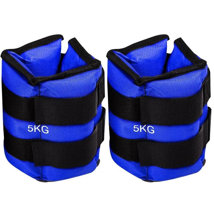 A pair of Oxford cloth legging sandbags for athletic training in various weight options