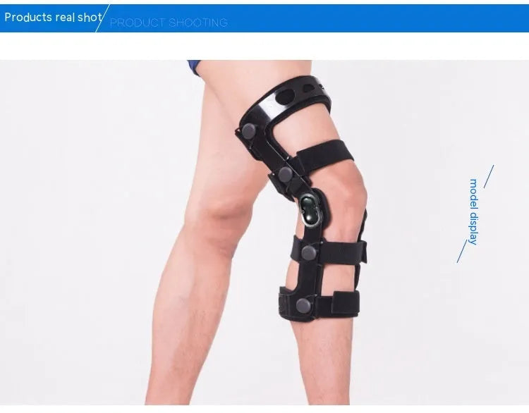 Black anterior ligament knee support sleeve shown in multiple sizes for left and right legs.
