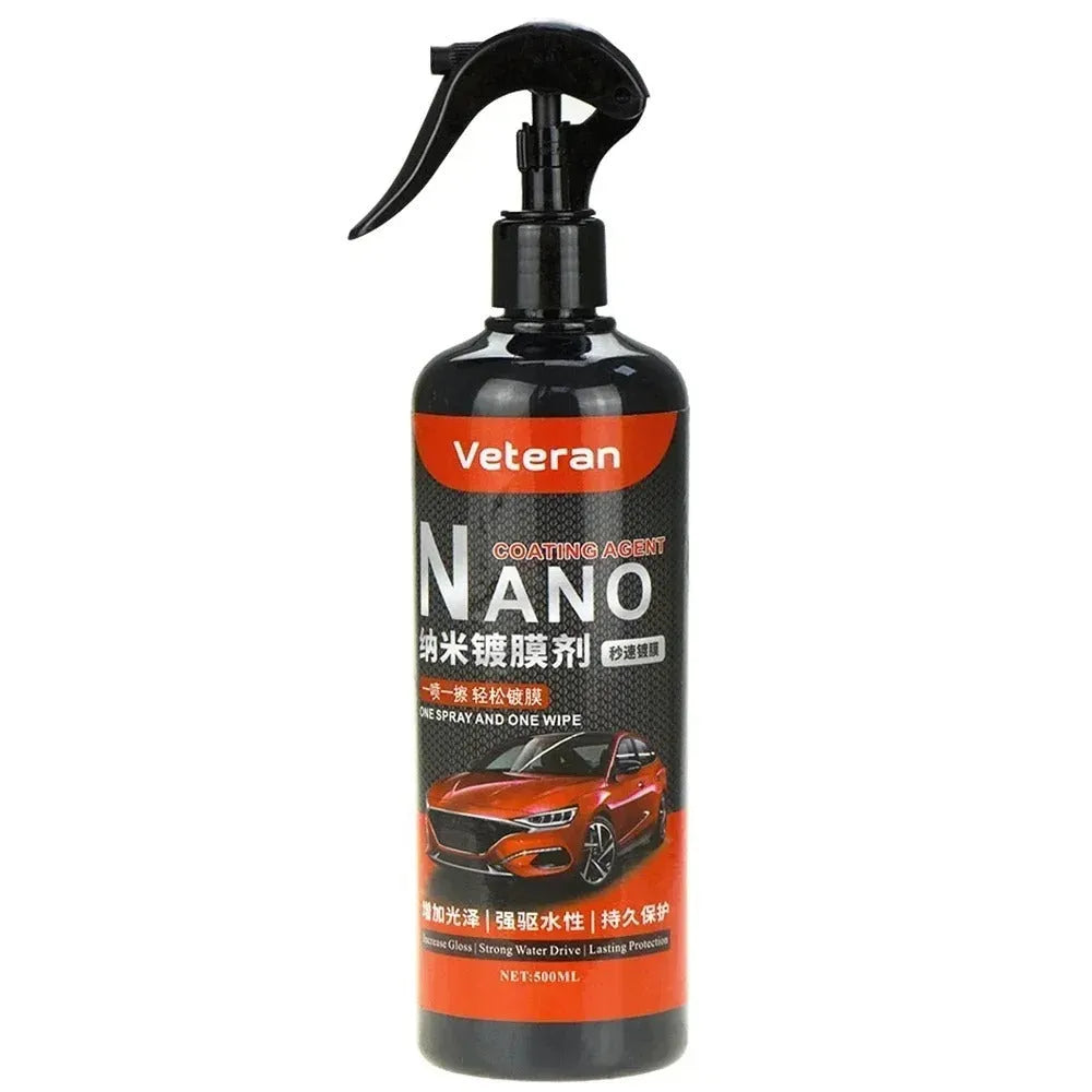 Automotive coating agent spray bottle in 250ml or 500ml size for vehicle polishing and protection