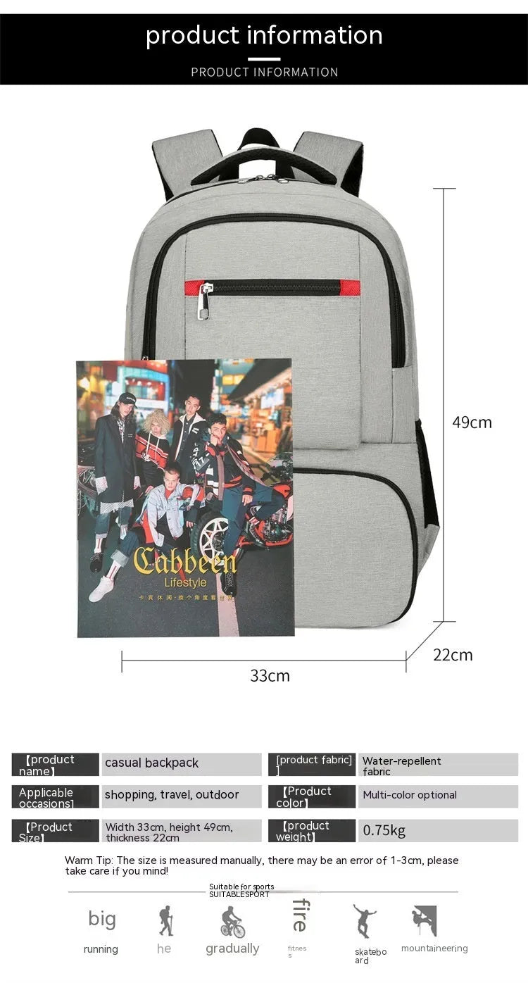 Insulated Oxford cloth picnic backpack showing curved shoulder straps and dry wet separation compartments