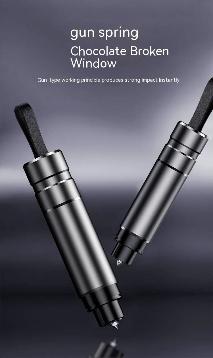 Aluminium alloy car safety hammer with medium 20x88mm dimensions and sand blasting oxidation finish
