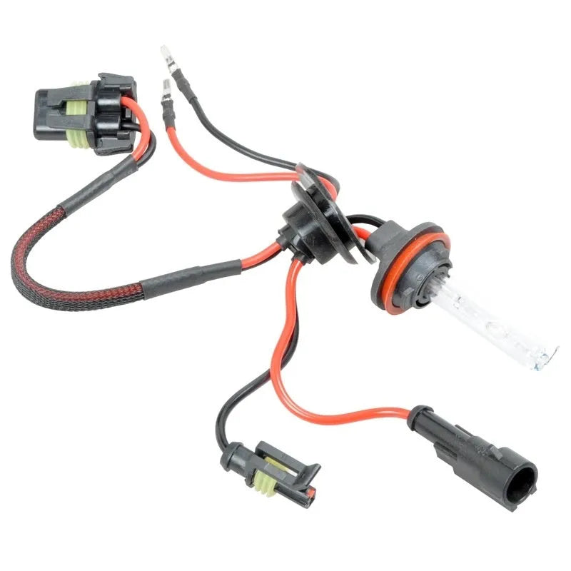 Automotive HID xenon conversion bulb kit for H1 H7 9005 specifications in 4300K 6000K 8000K colour temperatures