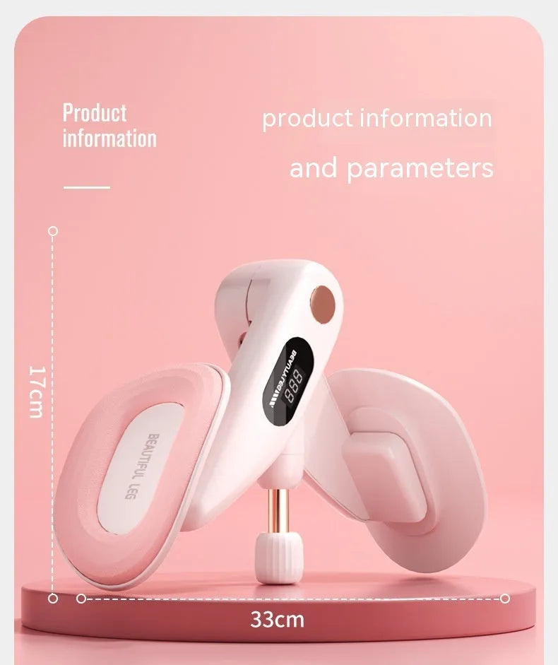 Pelvic floor muscle training device with digital counter in gray colour
