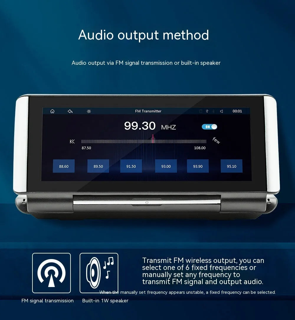 6.86-inch wireless Carplay vehicle MP5 player with cables for installation