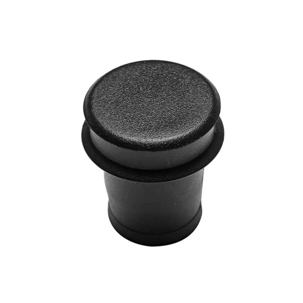 Black PVC car cigarette lighter dust plug measuring 33cm long with 2cm diameter