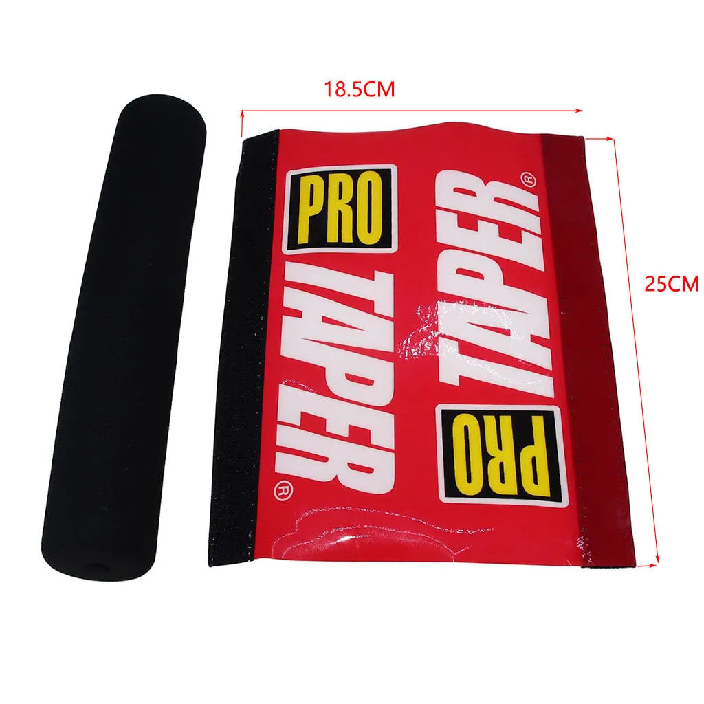 25cm universal motorcycle chest protector cover in black, blue, and red colour options.