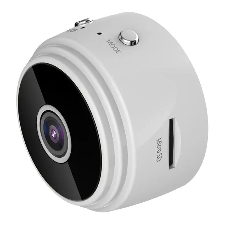 A9 WiFi smart sports HD DV camera with night vision, black casing, and compact 45x45x50mm size