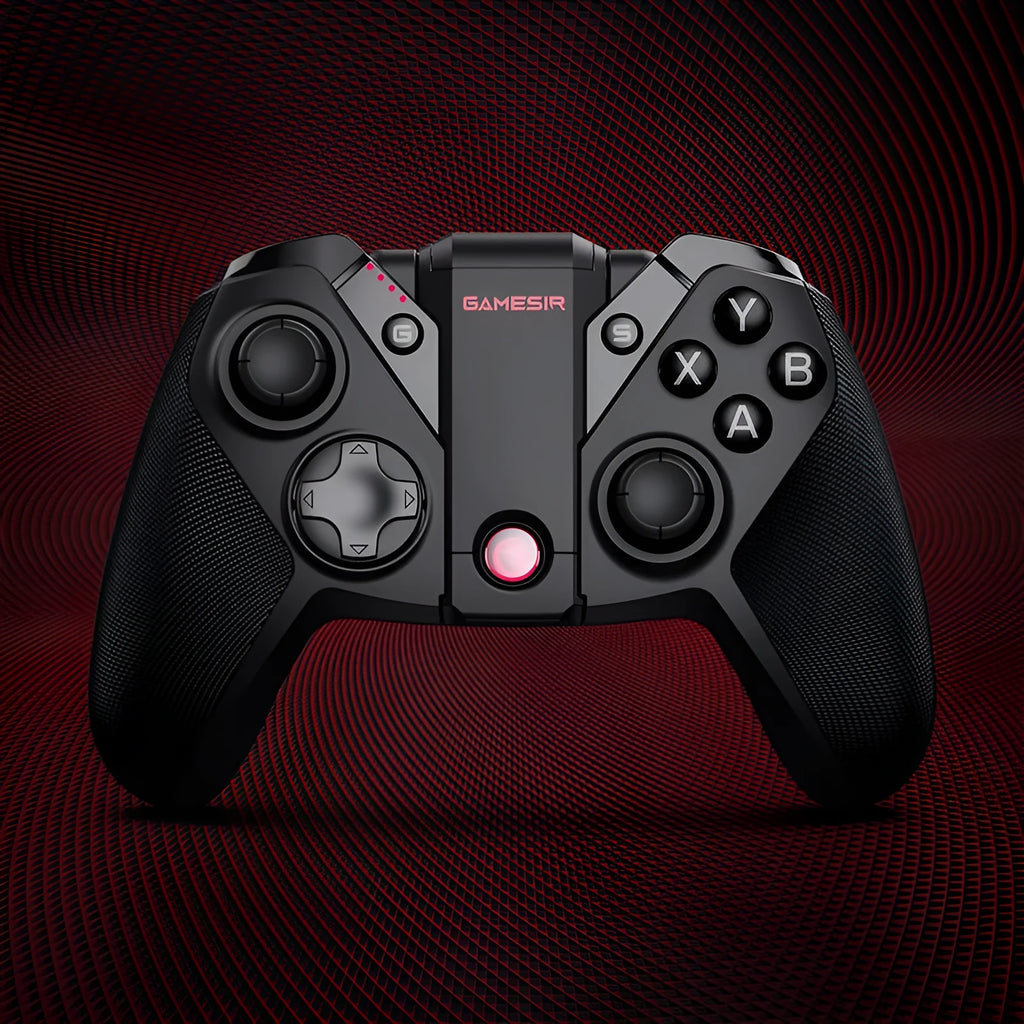 Black Gaishi game console controller with type-C port and vibration mode