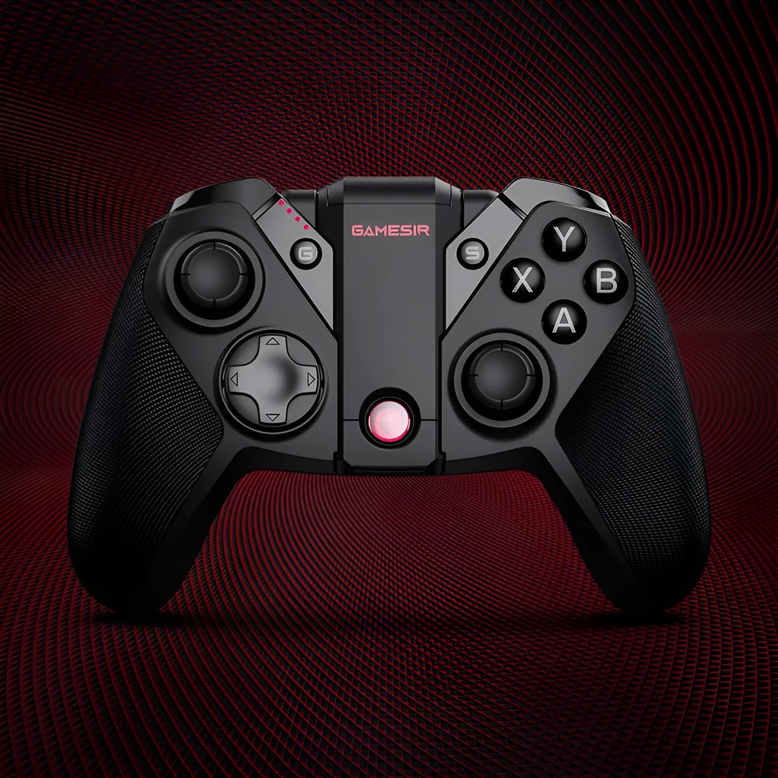 Black Gaishi game console controller with type-C port and vibration mode