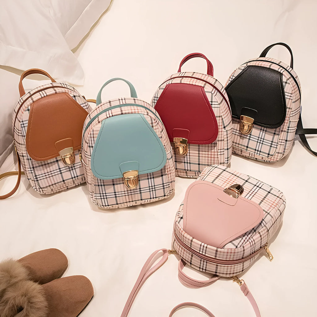 Diagonal one shoulder phone bag in PU leather, shown in a selection of colours.