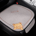 Winter car cushion three-piece set with square cushion and lumbar support pillow in wool cotton