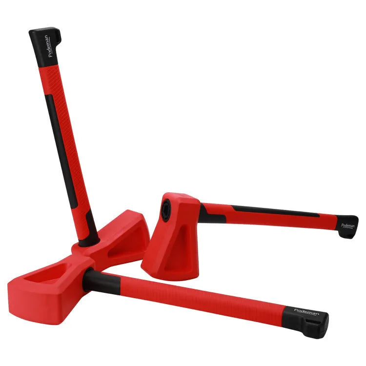 Red plastic fitness axe trainer equipment for muscle training exercises