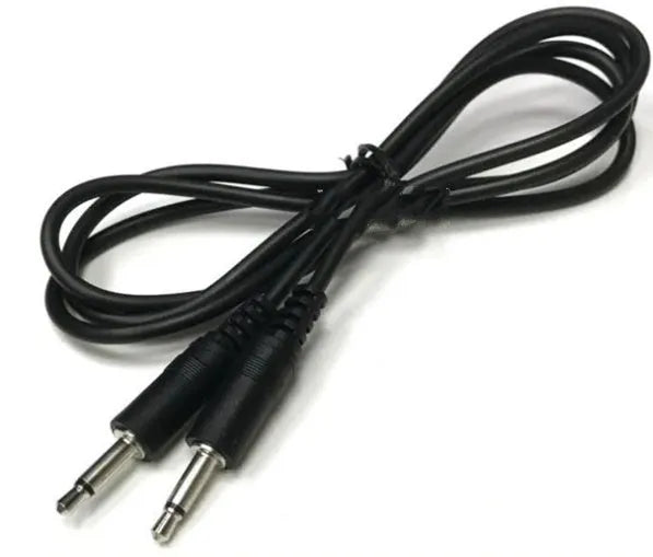 1 metre long 3.5 mm audio extension cable with male and female connectors
