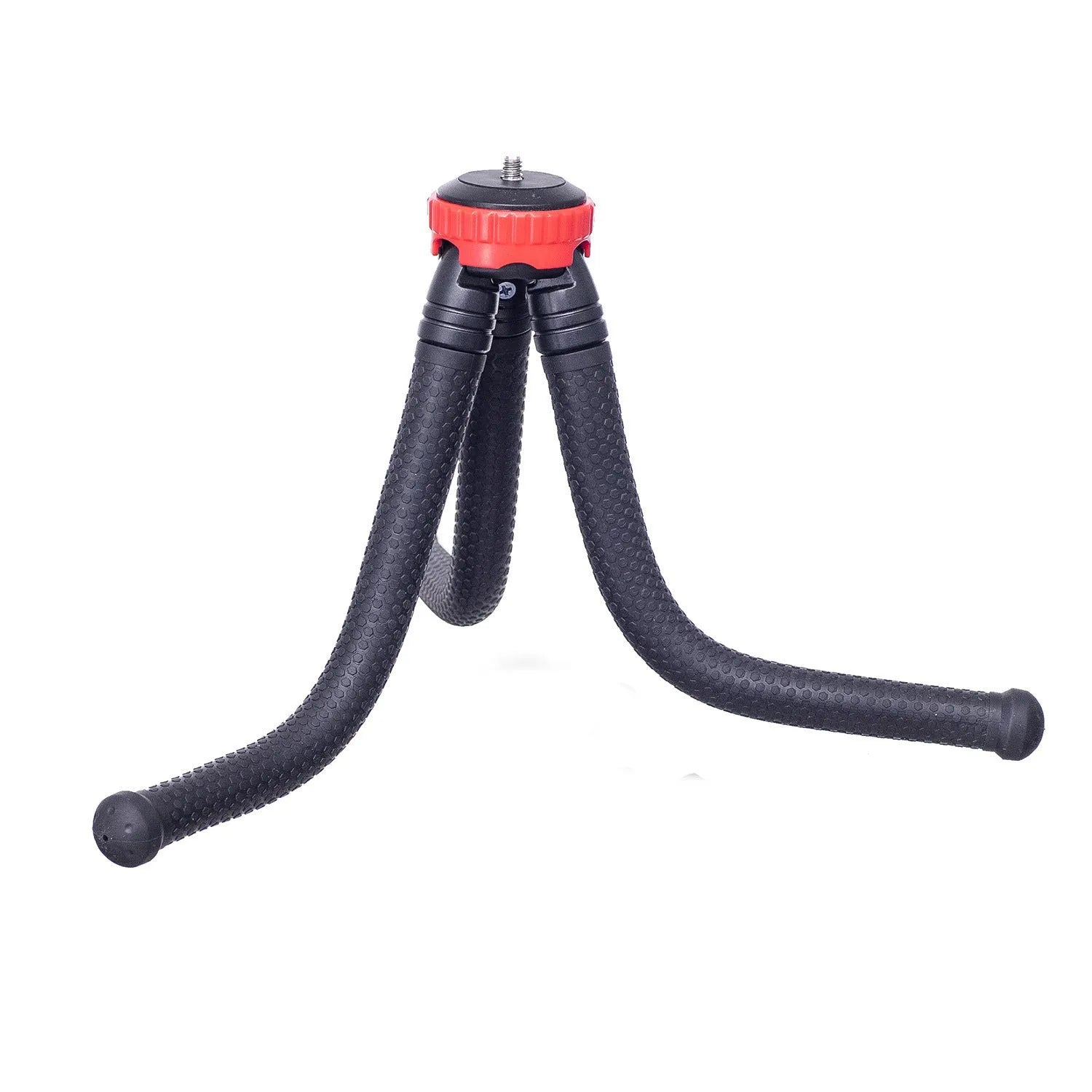 Black octopus tripod with flexible rubber legs and a spherical gimbal head, extended to 30cm.