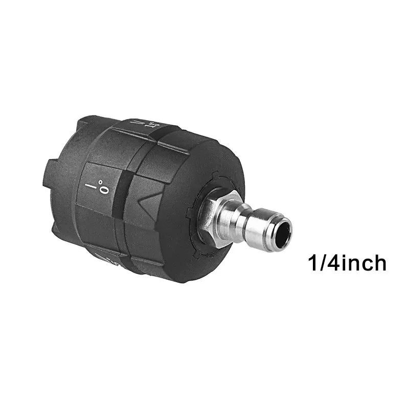 Five-in-one multi-pattern spray nozzle for high-pressure water guns in engineering plastic