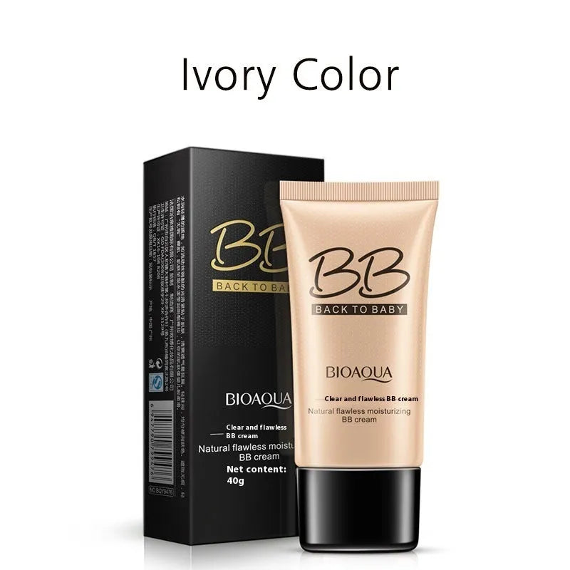 Clear and Flawless BB Cream 40g in Ivory and Natural colour, light breathable concealer foundation