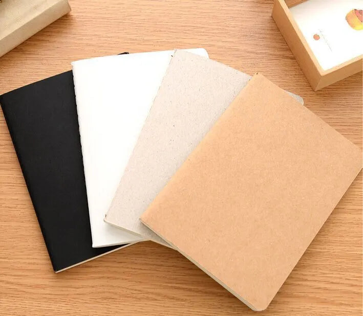 Retro plain graffiti book with blank pages, shown with a black paper cover.