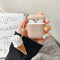 Colourful silicone cylinder protector case for Apple AirPods 2 wireless headset.