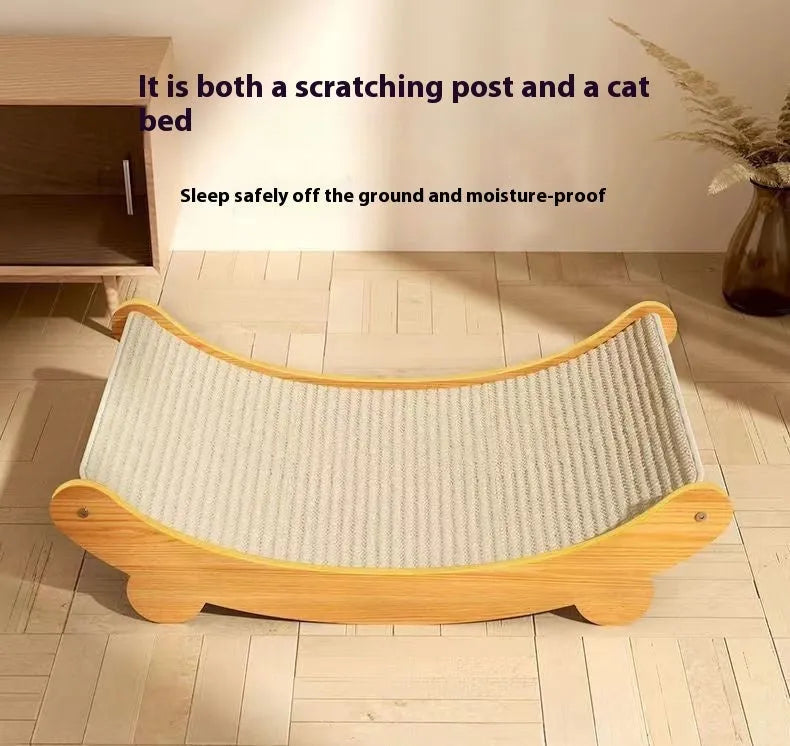 A sisal blanket cat scratch board in a pastoral style, designed to be wear-resistant.