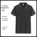 Antibacterial ice-sensitive lapel polo shirt in slim fit, shown in multiple colours.
