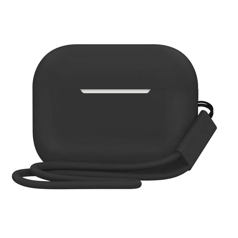 AirPods Pro 2 silicone protective case with lanyard attachment in various solid colours