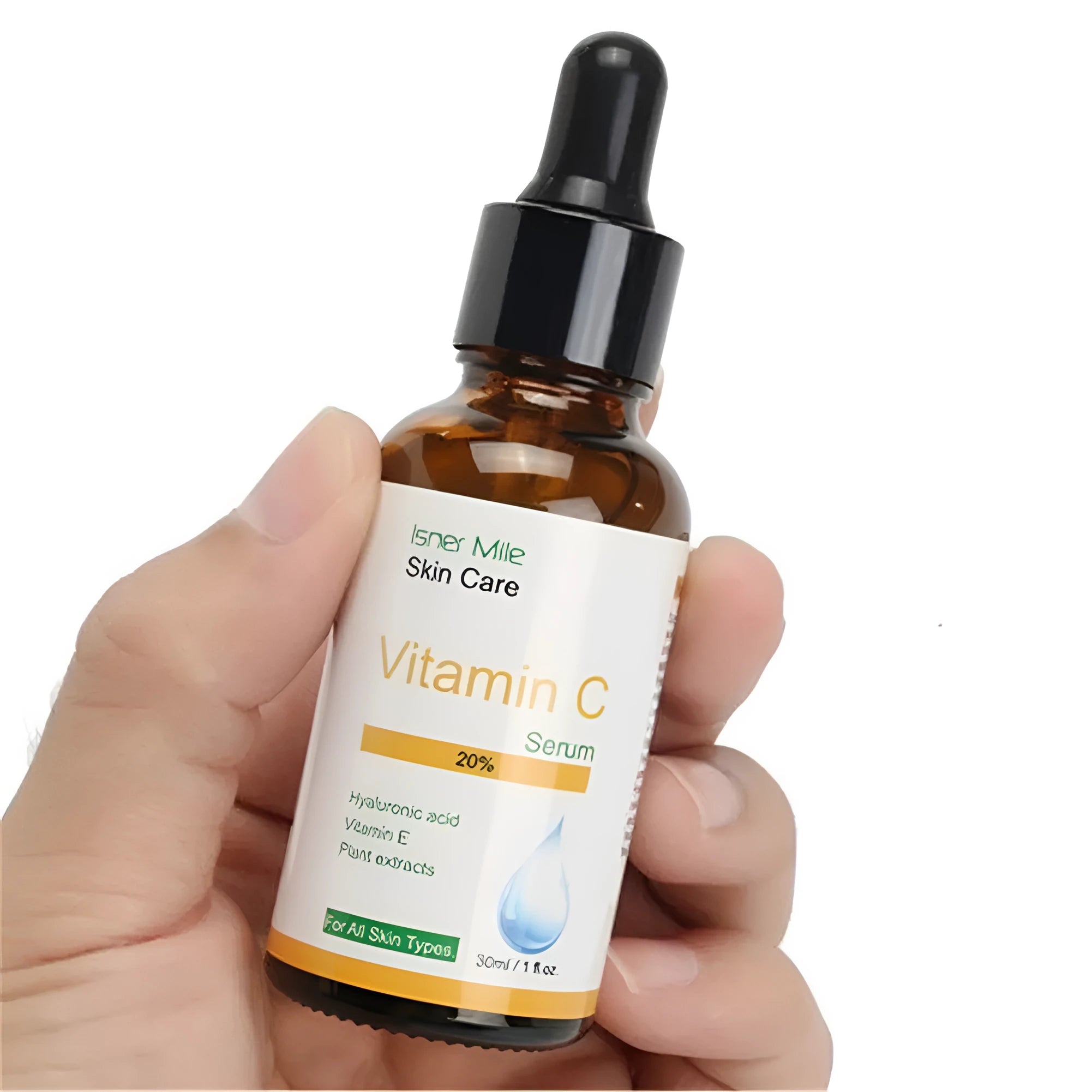 30ml vitamin C undiluted serum bottle for brightening dull, uneven skin
