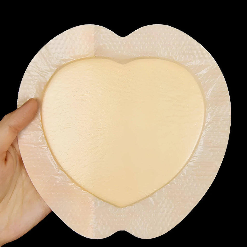 Large skin colour silicone gel foam medical dressing sticker for bedsore prevention