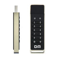 64GB fingerprint security USB flash drive with metal casing and digital encryption button