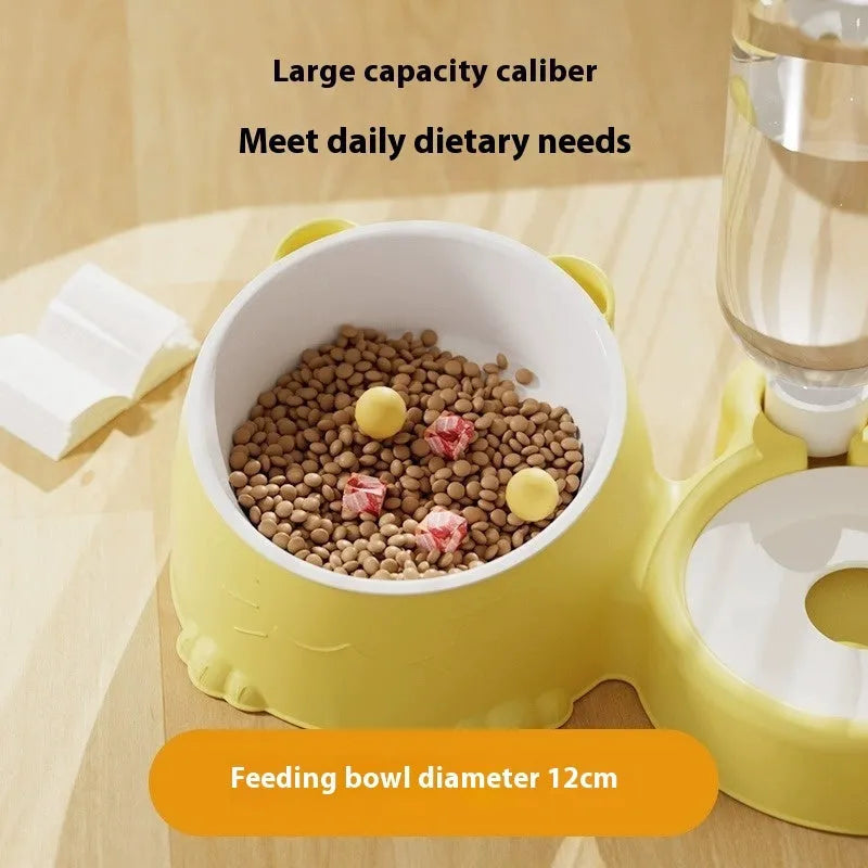 Double bowl automatic drinking pet fountain for cats in various colours